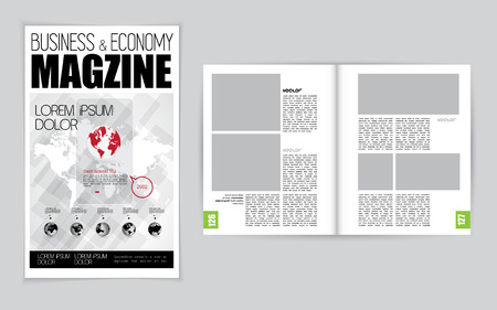Open magazine, vector Illustration.のイラスト素材