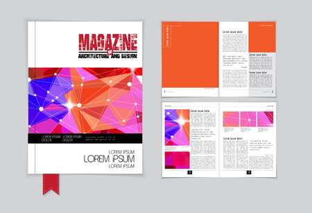 Layout magazine. Editable vectorのイラスト素材