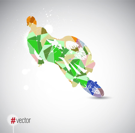 BMX. Sport vector illustrationのイラスト素材