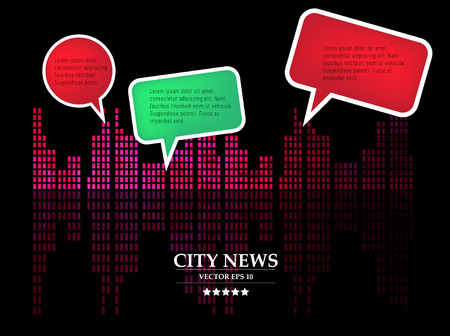 Creative urban landscape, vectorのイラスト素材