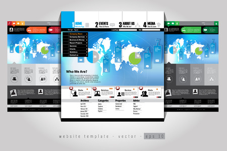 Web template, vectorのイラスト素材