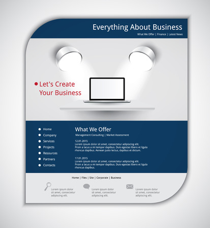 Web template, vectorのイラスト素材