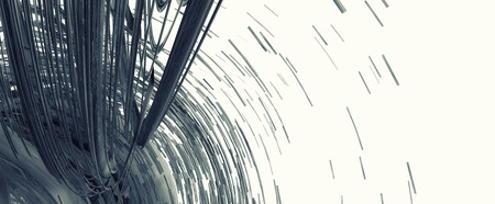 3D abstract design isolated to white