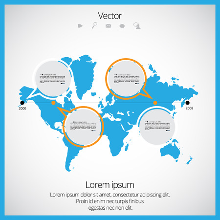 Vector infographicのイラスト素材