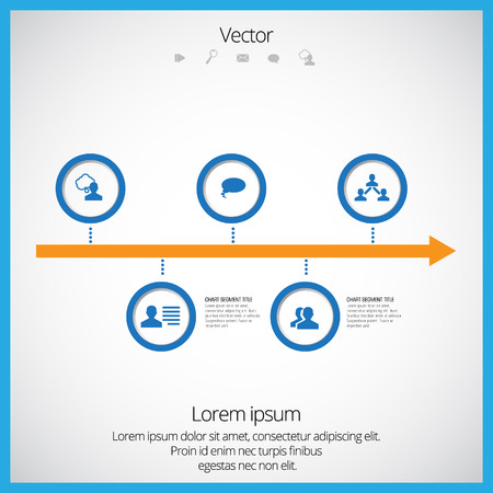 Vector infographicのイラスト素材