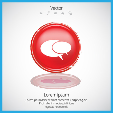 Colorful glossy button. vectorのイラスト素材