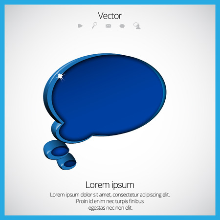 Speech bubbles iconのイラスト素材