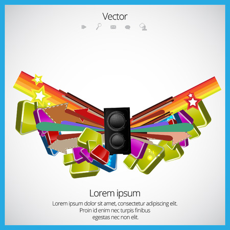 Music elementsのイラスト素材