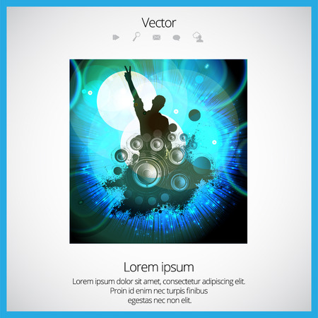 People dancing background of partyのイラスト素材