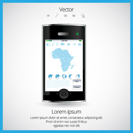 Phone applicationのイラスト素材