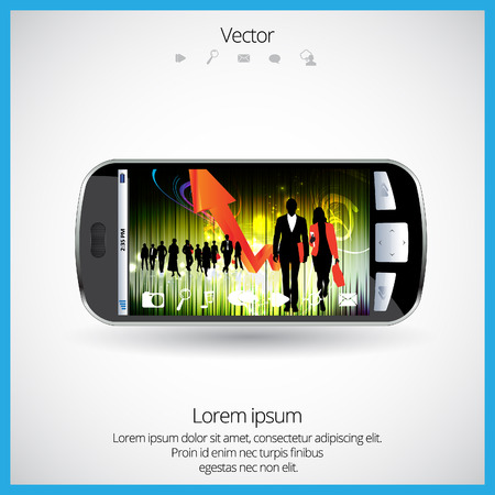 Phone applicationのイラスト素材