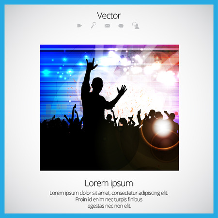 Music event illustrationのイラスト素材
