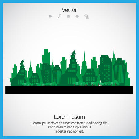 Creative urban landscapeのイラスト素材