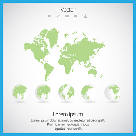 World mapのイラスト素材