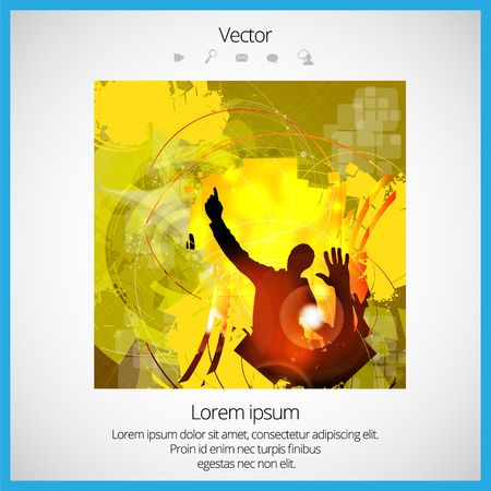 People Dancing Vector - vector illustration.のイラスト素材