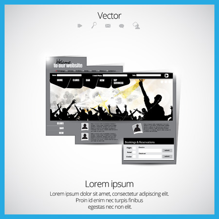 Event website template. のイラスト素材