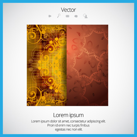 Floral frameのイラスト素材