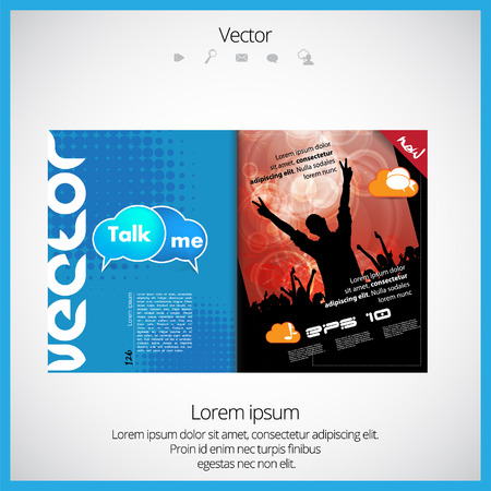 Layout magazine, vectorのイラスト素材