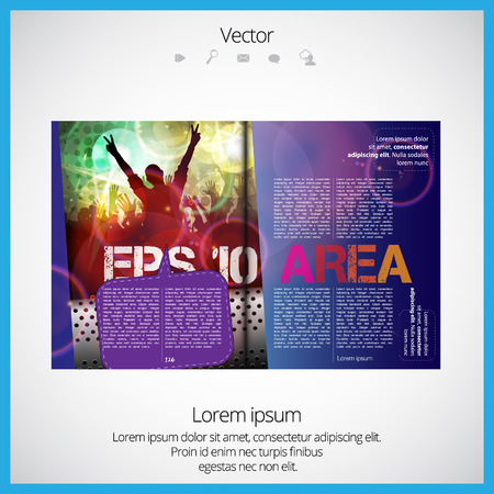 Layout magazine, vectorのイラスト素材