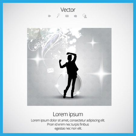 Concert illustration. Vector illustrationのイラスト素材