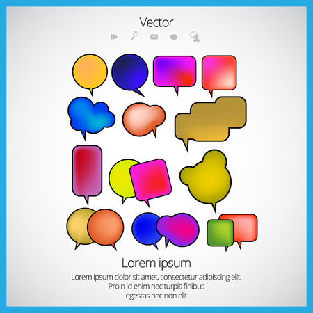 Bubble speech vectorのイラスト素材