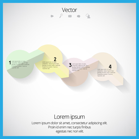 Infographic for annual report. Vectorのイラスト素材