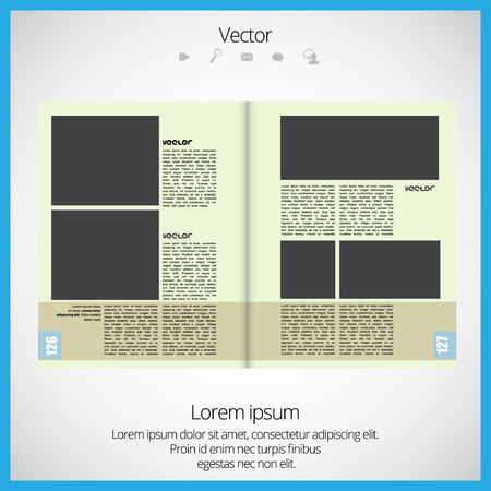 Magazine Layout Vectorのイラスト素材