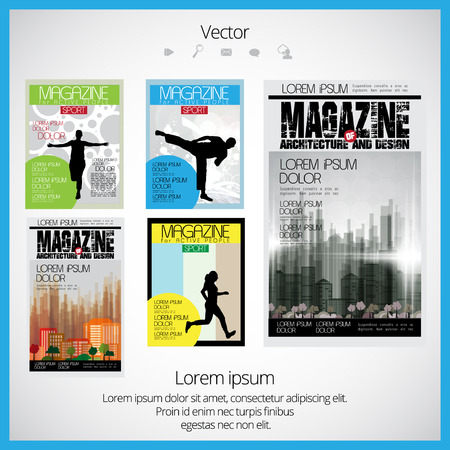 Brochure cover designのイラスト素材