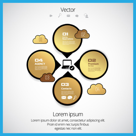 Cloud computing technologyのイラスト素材