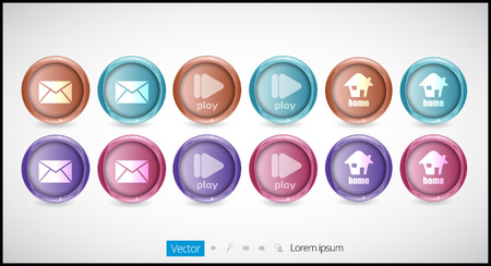 Vector icon setのイラスト素材