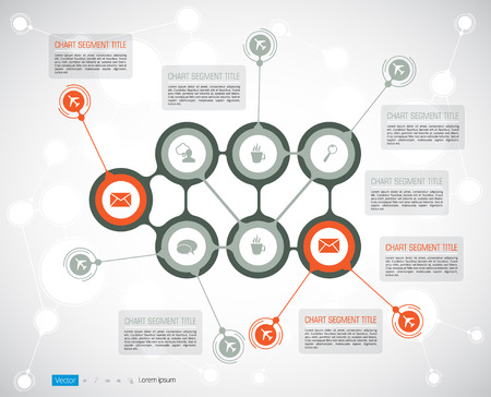 Timeline Infographic, Vector design templateのイラスト素材