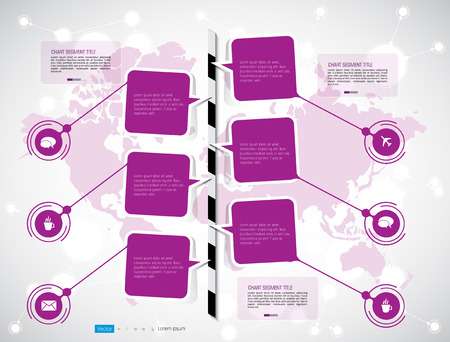 Timeline Infographic, Vector design templateのイラスト素材