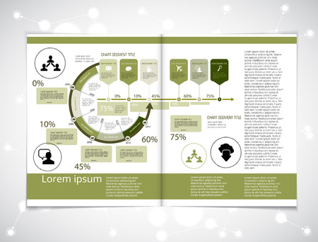 Layout magazine. Editable vectorのイラスト素材