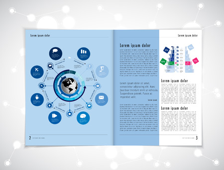 Layout magazine. Editable vectorのイラスト素材