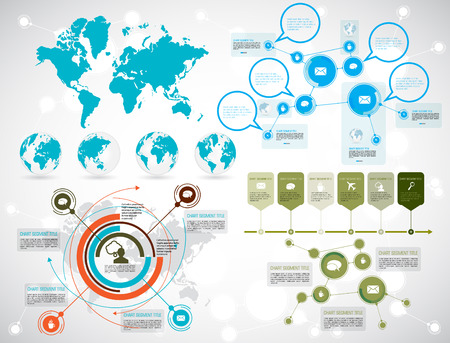 Timeline Infographics. Vector design template.のイラスト素材