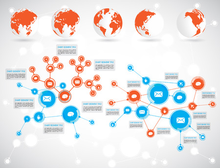 Timeline Infographics. Vector design template.のイラスト素材