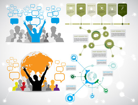 Vector of illustration infographicのイラスト素材