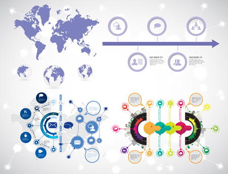 Vector of illustration infographicのイラスト素材