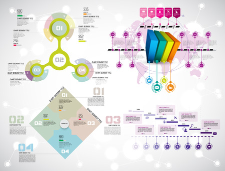 Vector of illustration infographicのイラスト素材
