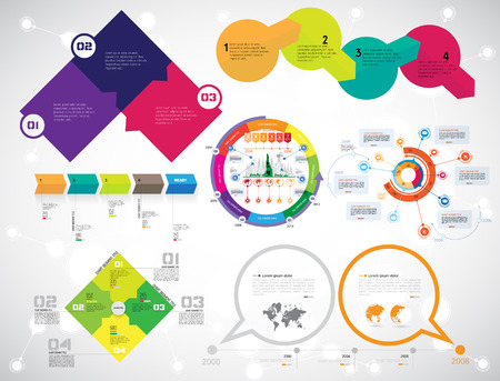Vector of illustration infographicのイラスト素材