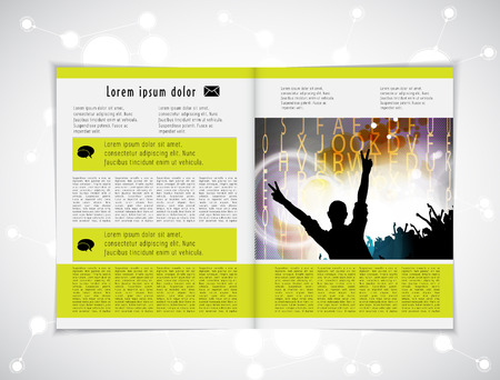 Magazine layout vectorの写真素材