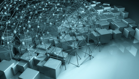 3D futuristic background