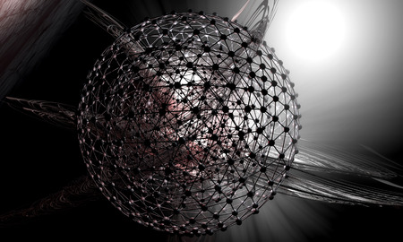 3D futuristic backgroundの写真素材