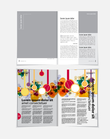 Magazine layout, vectorのイラスト素材