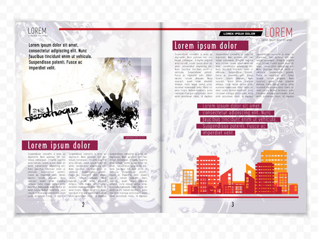 Magazine layout, vectorのイラスト素材