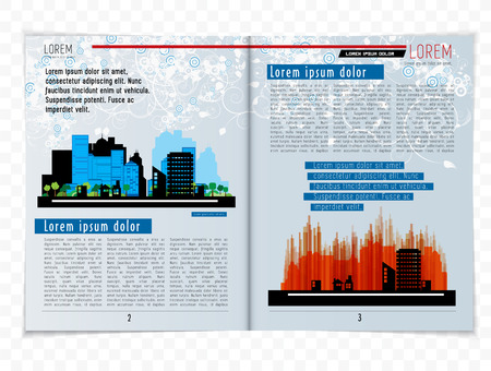 Magazine layout, vectorのイラスト素材