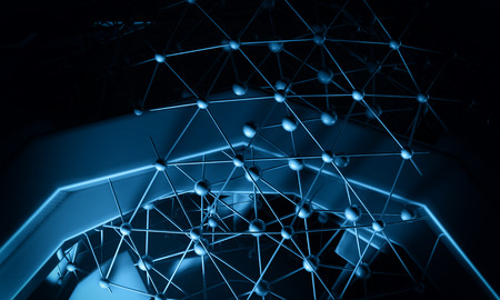 3D futuristic backgroundの写真素材