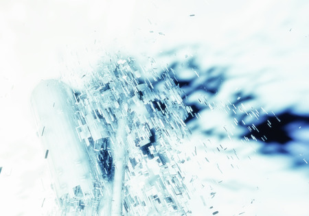 3D futuristic background