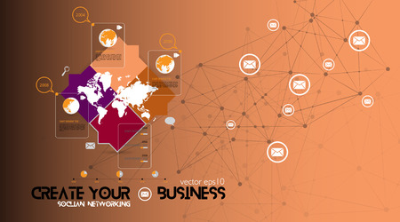 Vector of illustration infographicのイラスト素材