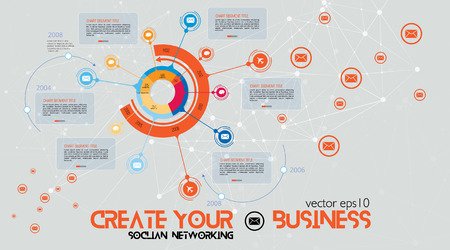 Vector of illustration infographicのイラスト素材